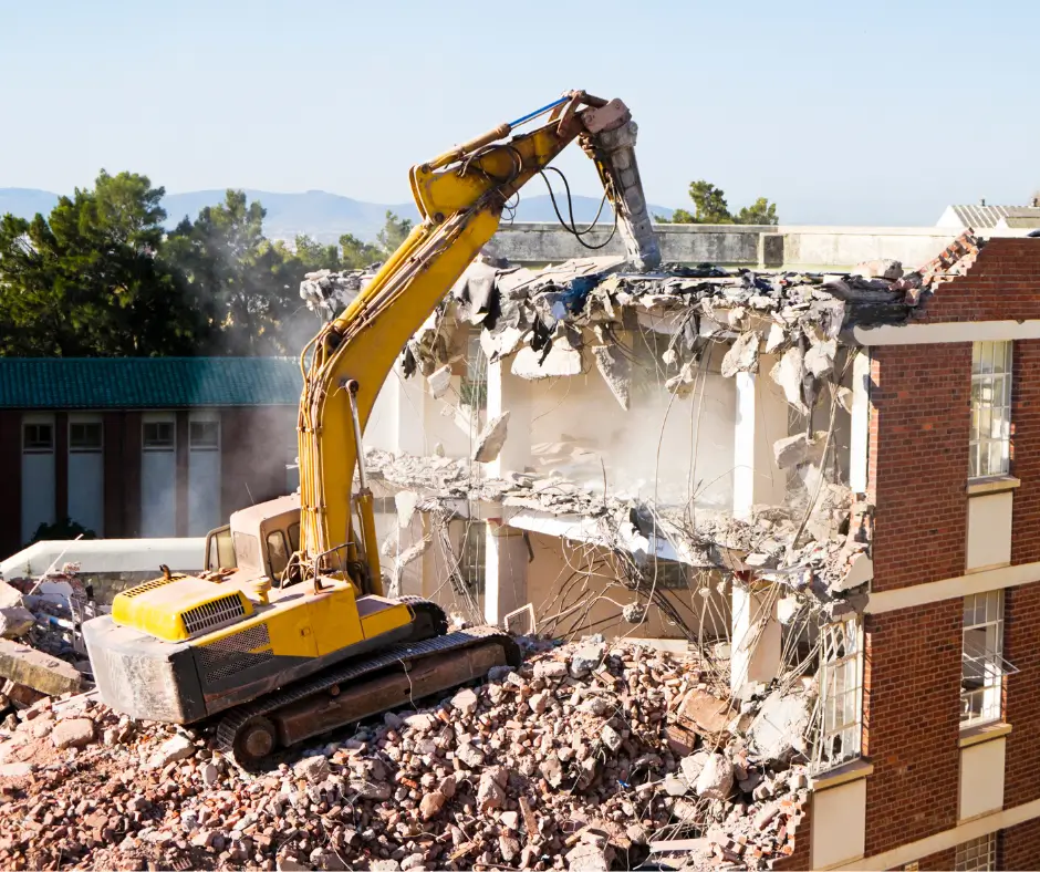 Excavation Services Northland demolition work during residential renovations.